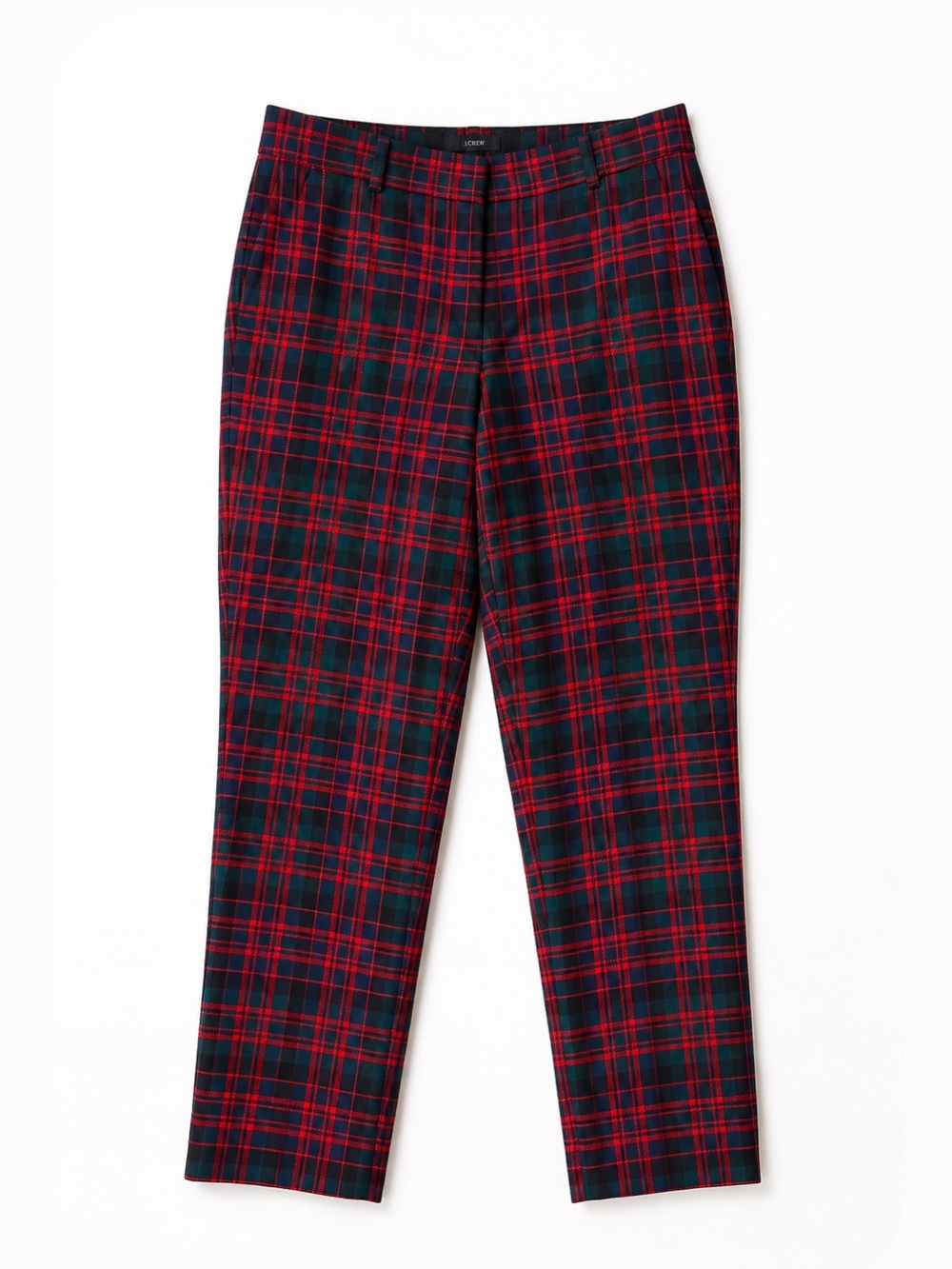 J. Crew Cafe Capri Wool Tartan Chinos